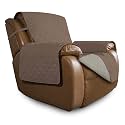 Easy-Going Reversible Couch Cover, Oversized Recliner, Brown/Beige