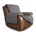 Easy-Going Reversible Couch Cover, Oversized Recliner, Gray/Gray
