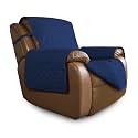 Easy-Going Reversible Couch Cover, Oversized Recliner, Navy/Navy