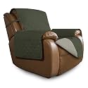 Easy-Going Reversible Couch Cover, Oversized Recliner, Army Green/Beige