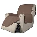 Easy-Going Reversible Couch Cover, Recliner 22 in, Brown/Brown
