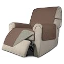 Easy-Going Reversible Couch Cover, Recliner 22 in, Brown/Beige