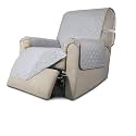Easy-Going Reversible Couch Cover, Recliner 19 in, Light Gray/Light Gray