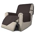 Easy-Going Reversible Couch Cover, Recliner 22 in, Chocolate/Chocolate