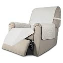 Easy-Going Reversible Couch Cover, Recliner 22 in, Ivory/Ivory