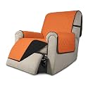 Easy-Going Reversible Couch Cover, Recliner 19 in, Orange/Black
