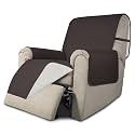 Easy-Going Reversible Couch Cover, Recliner 22 in, Chocolate/Ivory