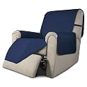 Easy-Going Reversible Couch Cover, Recliner 22 in, Navy/Navy