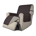Easy-Going Reversible Couch Cover, Recliner 19 in, Chocolate/Beige