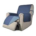 Easy-Going Reversible Couch Cover, Recliner 19 in, Dark Blue/Light Blue