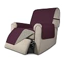 Easy-Going Reversible Couch Cover, Recliner 19 in, Wine/Beige