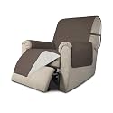 Easy-Going Reversible Couch Cover, Recliner 19 in, Taupe/Ivory