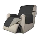 Easy-Going Recliner Sofa Slipcover Reversible Sofa Cover Water Resistant Couch Cover Furniture Protector with Elastic Straps for Pets Kids Children Dog Cat (Recliner, Dark Gray/Beige)