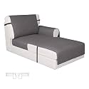 Easy-Going Reversible Couch Cover, Chaise Lounge, Gray/Gray