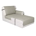 Easy-Going Reversible Couch Cover, Chaise Lounge, Beige/Beige