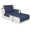 Easy-Going Reversible Couch Cover, Chaise Lounge, Dark Blue/Dark Blue