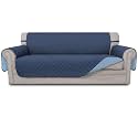 Easy-Going Reversible Couch Cover, 3 Cushion Sofa, Dark Blue/Light Blue