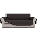 Easy-Going Reversible Couch Cover, 3 Cushion Sofa, Chocolate/Chocolate