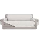 Easy-Going Reversible Couch Cover, 3 Cushion Sofa, Large, Ivory/Ivory