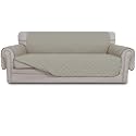 Easy-Going Reversible Couch Cover, 3 Cushion Sofa, Large, Beige/Beige