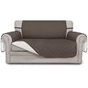Easy-Going Reversible Couch Cover, 2 Cushion Sofa, Loveseat, Taupe/Ivory