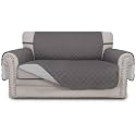 Easy-Going Reversible Couch Cover, 2 Cushion Sofa, Gray/Light Gray