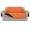 Easy-Going Reversible Couch Cover, 2 Cushion Sofa, Loveseat, Orange/Black