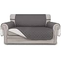 Easy-Going Reversible Couch Cover, 2 Cushion Sofa, Loveseat, Gray/Ivory
