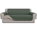 Easy-Going Reversible Couch Cover, 3 Cushion Sofa, Greyish Green/Beige