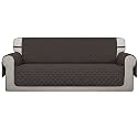 Easy-Going Reversible Oversized Couch Cover for 3 Cushion Couch Sofa Cover for Dogs Water Resistant Furniture Protector Cover with Foam Sticks for Pet (Oversized Sofa, Chocolate/Chocolate)