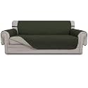 Easy-Going Reversible Couch Cover, 3 Cushion Sofa, Army Green/Beige