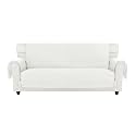 Easy-Going Reversible Oversized Couch Cover for 3 Cushion Couch Sofa Cover for Dogs Water Resistant Furniture Protector Cover with Foam Sticks for Pet (Oversized Sofa, Ivory/Ivory)