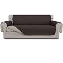 Easy-Going Reversible Couch Cover, 3 Cushion Sofa, X-Large, Chocolate/Beige
