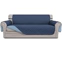Easy-Going Reversible Couch Cover, 3 Cushion Sofa, Dark Blue/Light Blue