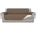 Easy-Going Reversible Couch Cover, 3 Cushion Sofa, X-Large, Camel/Ivory