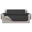 Easy-Going Reversible Couch Cover, 2 Cushion Sofa, Darkgray/Beige
