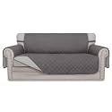 Easy-Going Sofa Slipcover Reversible Loveseat Sofa Cover Couch Cover for 2 Cushion Couch Furniture Protector with Elastic Straps for Pets Kids Dog Cat (Oversized Loveseat, Gray/Light Gray)