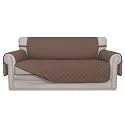 Easy-Going Reversible Couch Cover, 2 Cushion Sofa, Brown/Brown