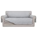Easy-Going Sofa Slipcover Reversible Loveseat Sofa Cover Couch Cover for 2 Cushion Couch Furniture Protector with Elastic Straps for Pets Kids Dog Cat (Oversized Loveseat, Light Gray/Light Gray)