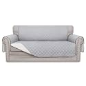 Easy-Going Reversible Couch Cover, 2 Cushion Sofa, Light Gray/Ivory