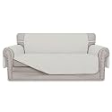 Easy-Going Reversible Couch Cover, 2 Cushion Sofa, Ivory/Ivory