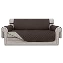 Easy-Going Reversible Couch Cover, 2 Cushion Sofa, Chocolate/Beige