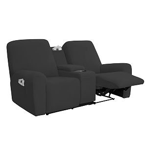 Easy-Going Stretch Recliner Loveseat Cover with Center