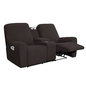 Easy-Going Stretch Recliner Loveseat Cover with Center