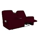 Easy-Going Stretch Recliner Loveseat Cover with Center