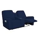 Easy-Going Stretch Recliner Loveseat Cover with Center