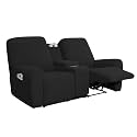 Easy-Going Stretch Recliner Loveseat Cover with Center