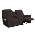 Easy-Going Stretch Recliner Loveseat Cover with Center