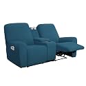 Easy-Going Stretch Recliner Loveseat Cover with Center