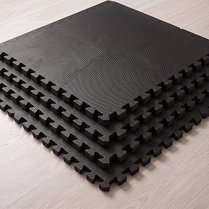 easyhome 24mm interlocking gym mats for floor super thick workout mat for heavy exercise amp floor protection eva foam mat- 60x60cm 4 tiles - 16sqft
